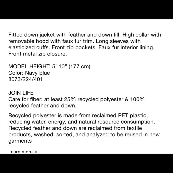 zara down jacket - Picture 3 of 4